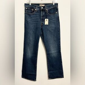 NWT Levi’s Wedgie Bootcut Jeans. Button Fly, Dark Wash. Size 30